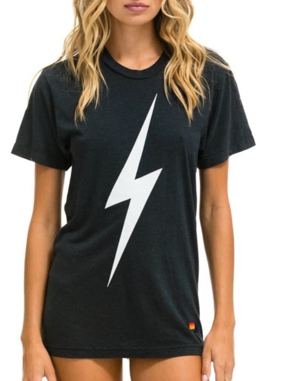 AVIATOR NATION UNISEX BOLT TEE - CHARCOAL, IN GUC
